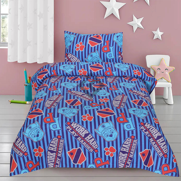 WORK HARD-KIDS BEDSHEET SET