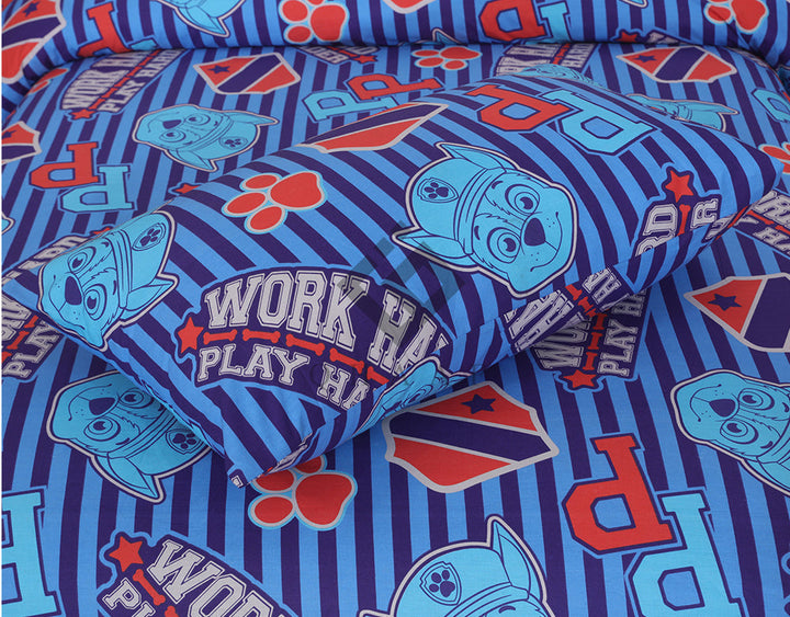 WORK HARD-KIDS BEDSHEET SET
