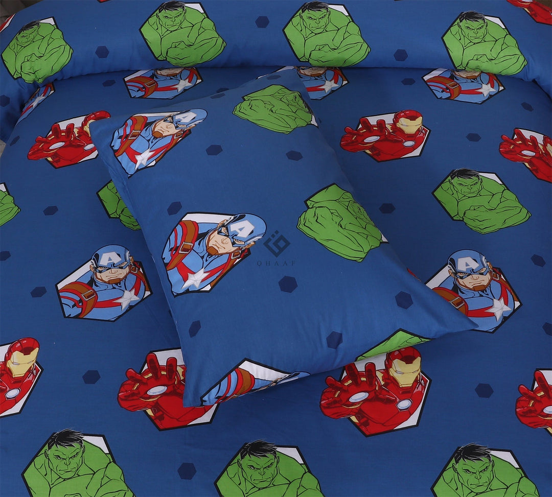 blue marvel- Kids bedsheet set