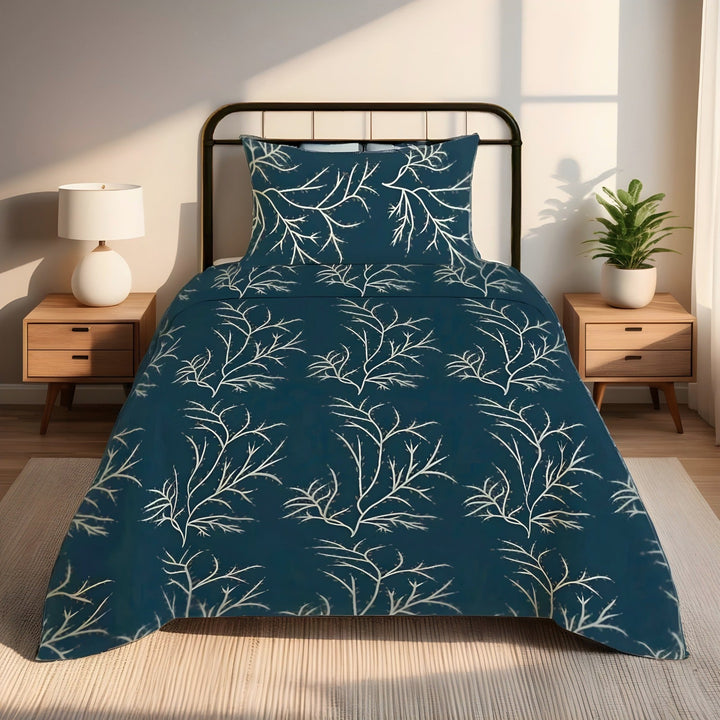 GREY BUNCH SINGLE BEDSHEET SET