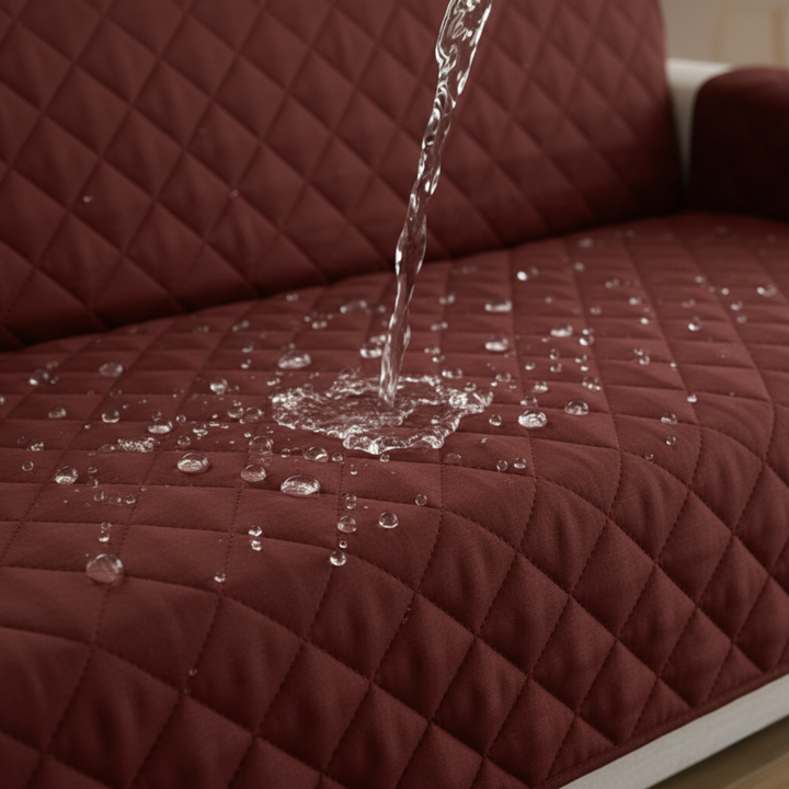 D.BROWN WATERPROOF QUILTED SOFA COVER