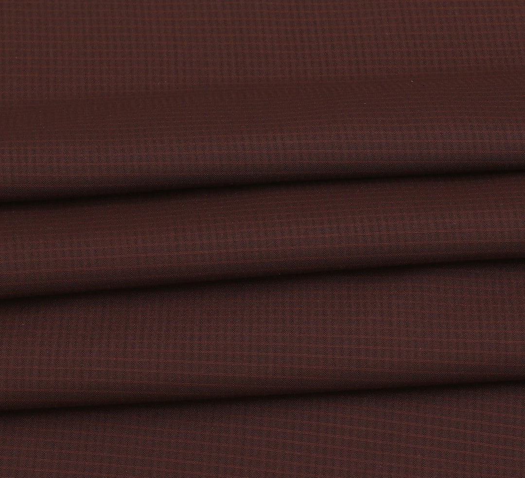 BURNT MAROON MAX SUITING - (WASH AND WEAR)