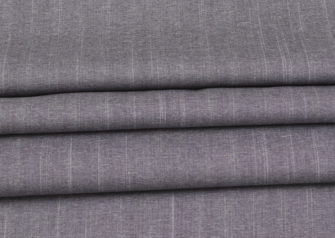 ASH GREY ROSHNI SUITING - (WASH AND WEAR)