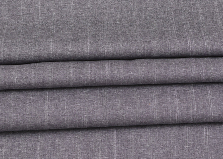 ASH GREY ROSHNI SUITING - (WASH AND WEAR)