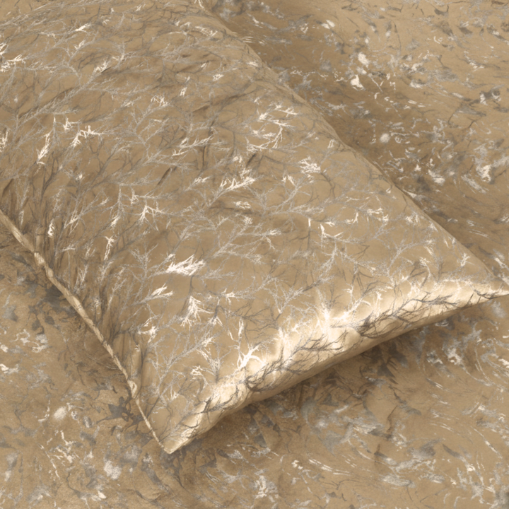 GOLDEN VELVET DUVET COVERS SET 8 PCS