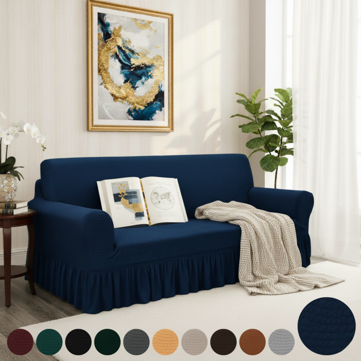 BLUE TURKISH SOFA COVER