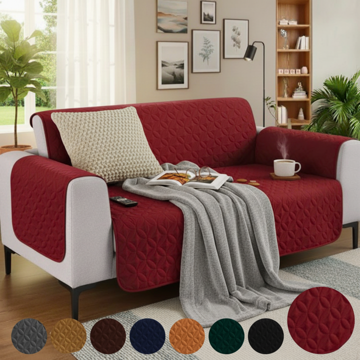 MAROON ULTRASONIC SOFA COVER