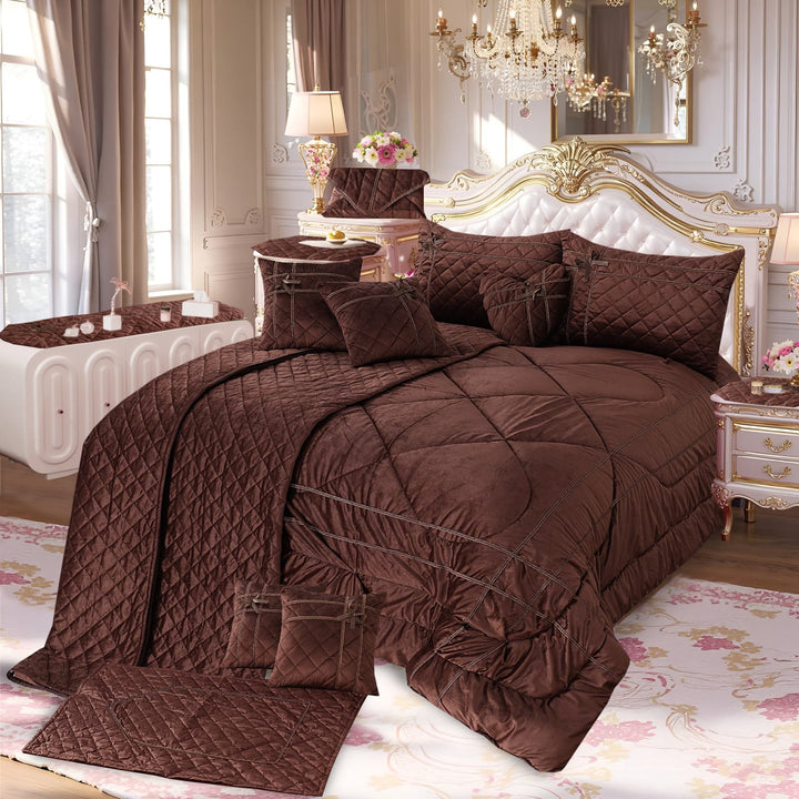 NUVIA COMFORTER SET - 14 PCS