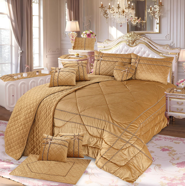 BOTANIC COMFORTER SET - 14 PCS