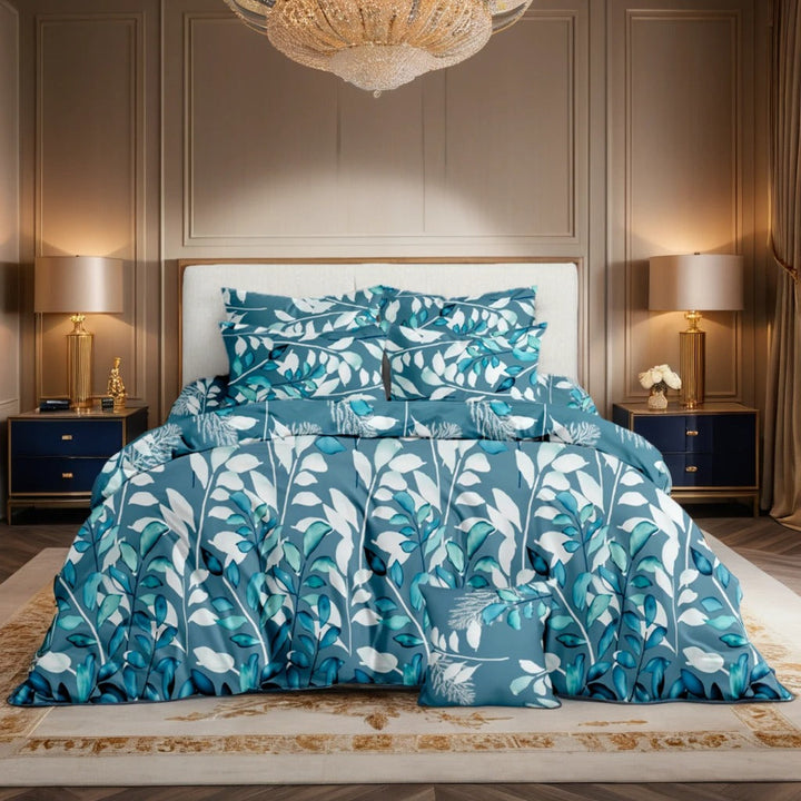 BLUE ZURIC Winter Comforter set- 7 pcs