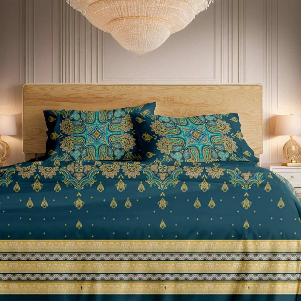 ripon bedsheet set - 3 pcs