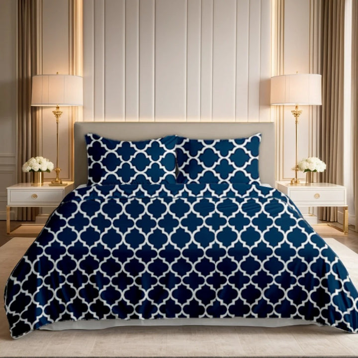 BLUE PENDORA bedsheet set - 3 pcs