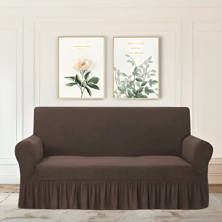 DARK BROWN TURKISH SOFA COVER