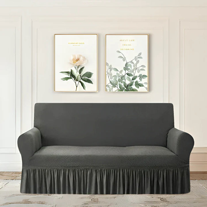 DARK GREY TURKISH SOFA COVER